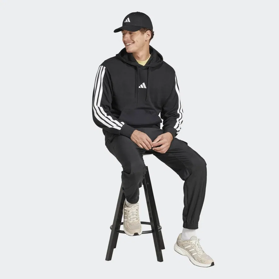 Мужской свитшот с капюшоном Regular Fit M 3s Ft Hd adidas, Черный — фото 4