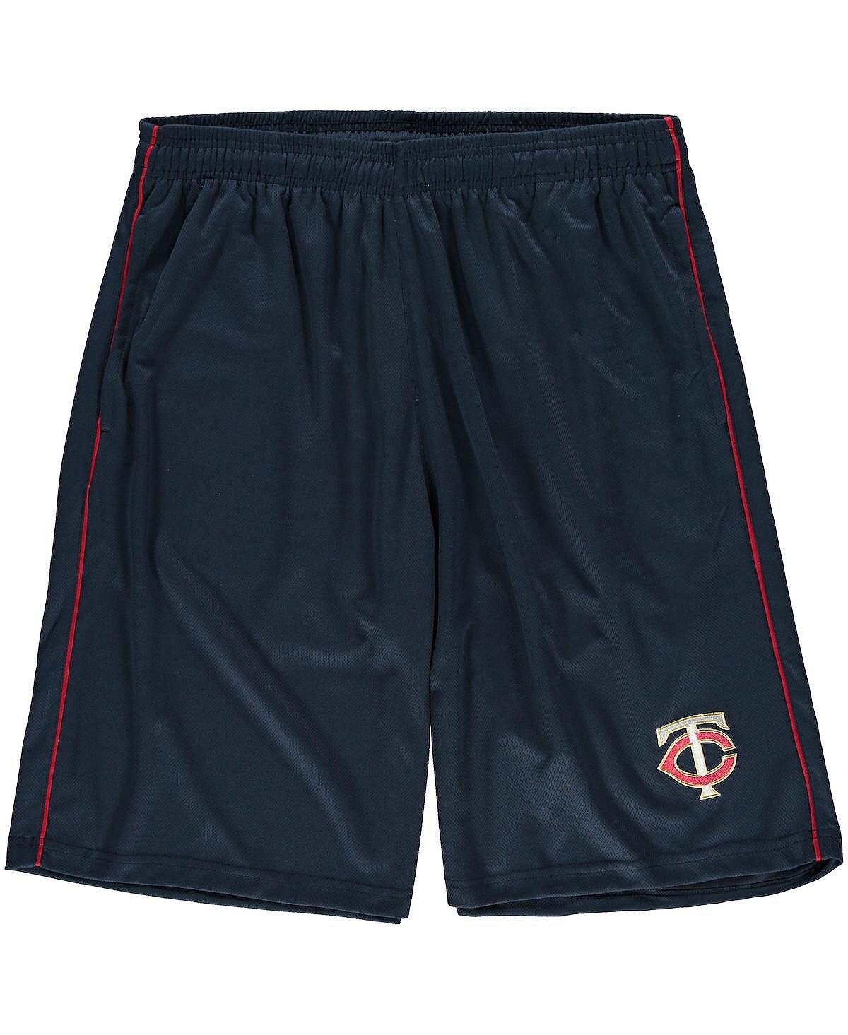 

Мужские темно-синие шорты minnesota twins big and tall mesh Majestic, синий