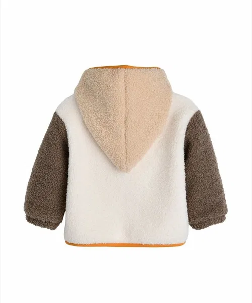 Детская флисовая куртка с длинным рукавомClip Round Pocket, moimoln, Pink — фото 2