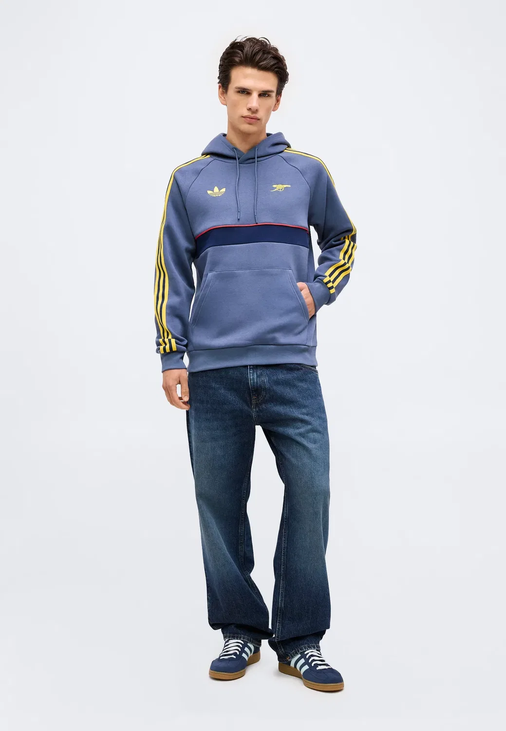 Худи футбольного клуба «Арсенал» - клубная одежда Adidas Originals, Preloved Ink — фото 2
