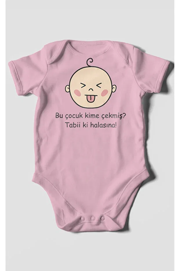 Детское боди для новорожденных с принтом Who has this kid trapped? tabiki halasına Morivokids, Dark Pink — фото 2