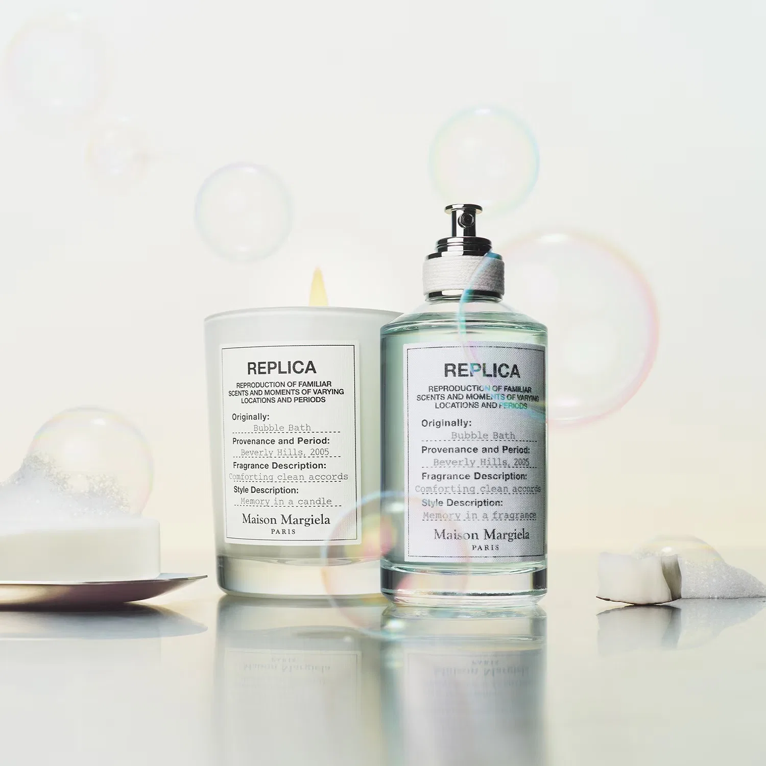 Туалетная вода 30 мл с цветочно-шипровым ароматом REPLICA Bubble Bath MAISON MARGIELA — фото 4