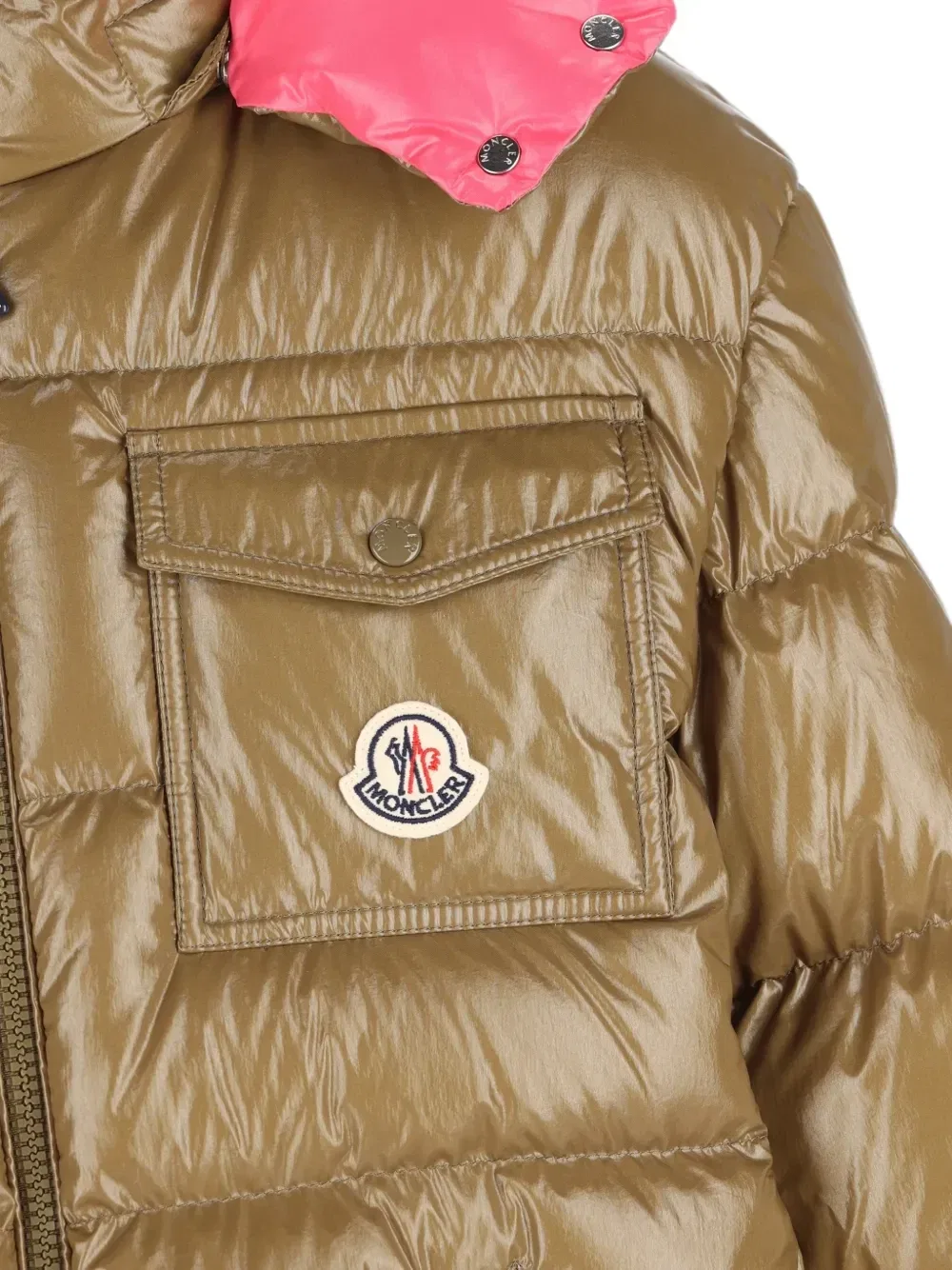 Новая стеганая куртка Andro с капюшоном Moncler Enfant, зеленый — фото 4