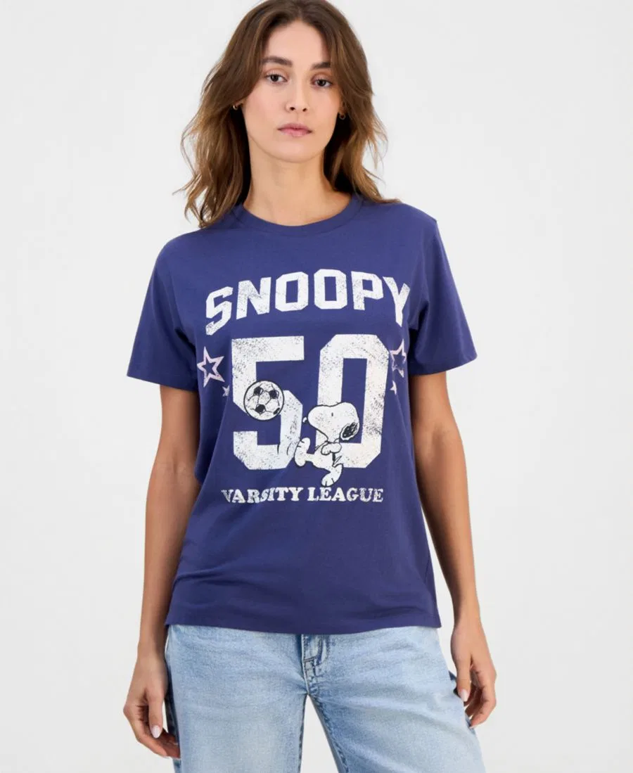Футболка с длинным рукавом Snoopy Soccer Grayson Threads, The Label, Crown Blue