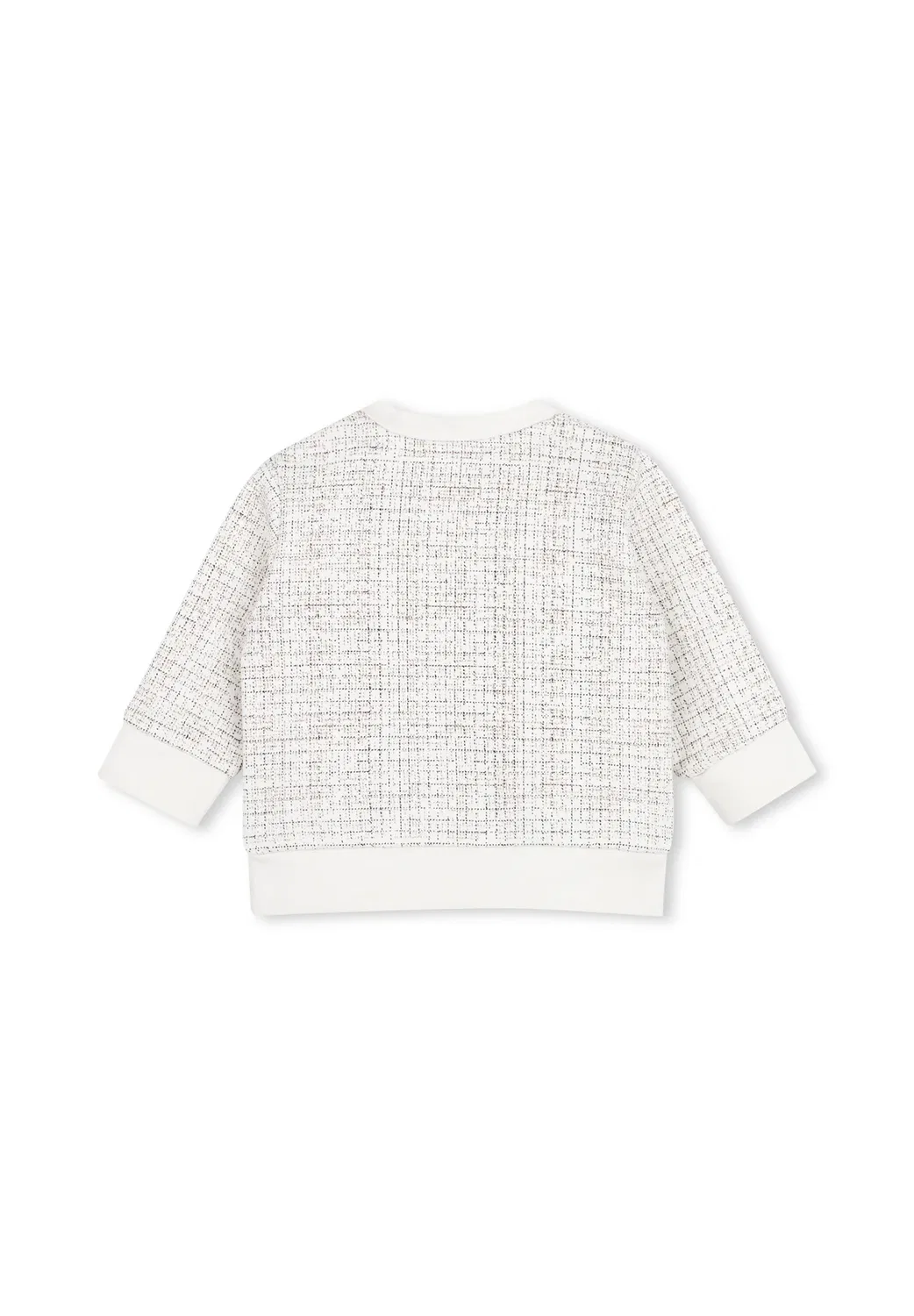 Толстовка с круглым вырезом Boss Kidswear, Ivory — фото 2