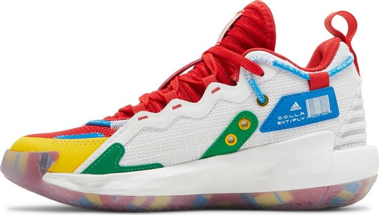 Кроссовки Adidas LEGO x Dame 7 EXTPLY Big Kid 'Bye Bye', многоцветный — фото 4