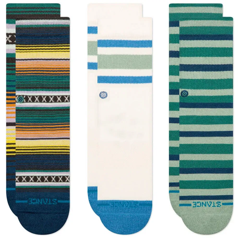 Носки Stance Mix Stripe 3 пары, мультиколор
