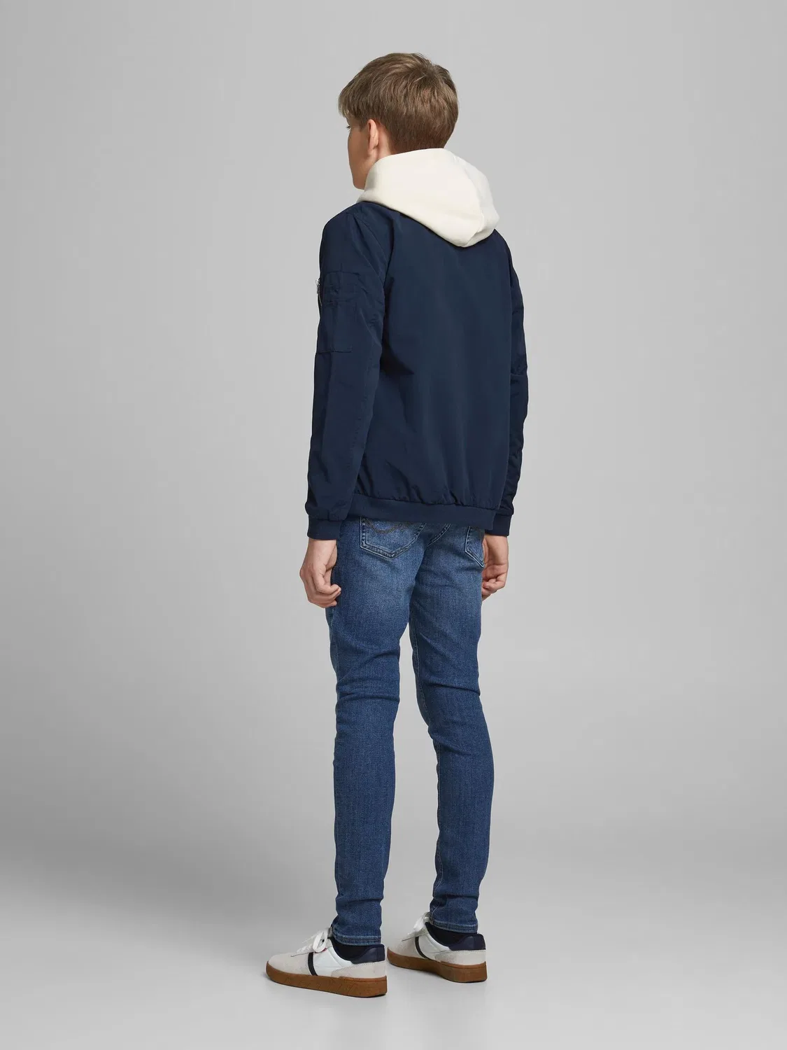 Бомбер JACK & JONES JUNIOR, темно-синий
