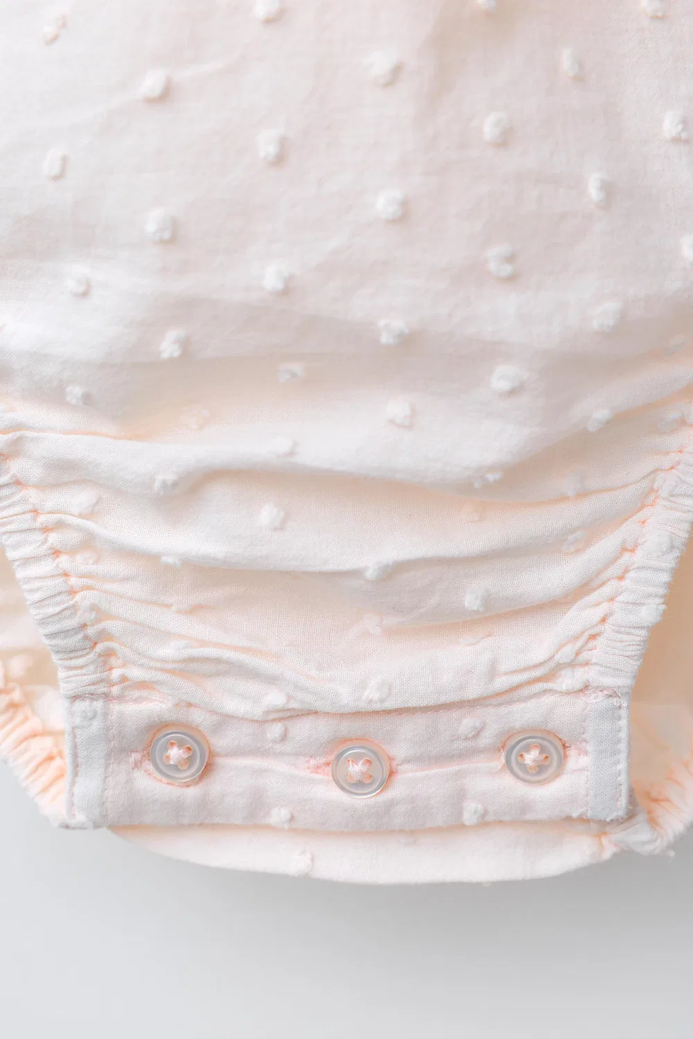 Комбинезон из сетчатой ткани в горошек с вышивкой ZARA, Pale Pink — фото 4