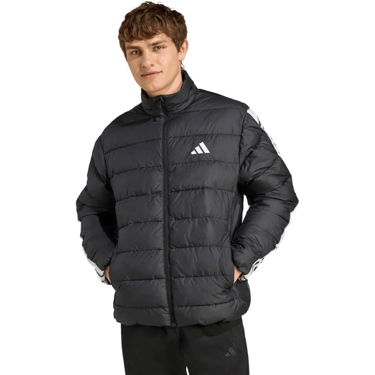 Мужская утепленная куртка Essentials 3-Stripes Adidas, Schwarz