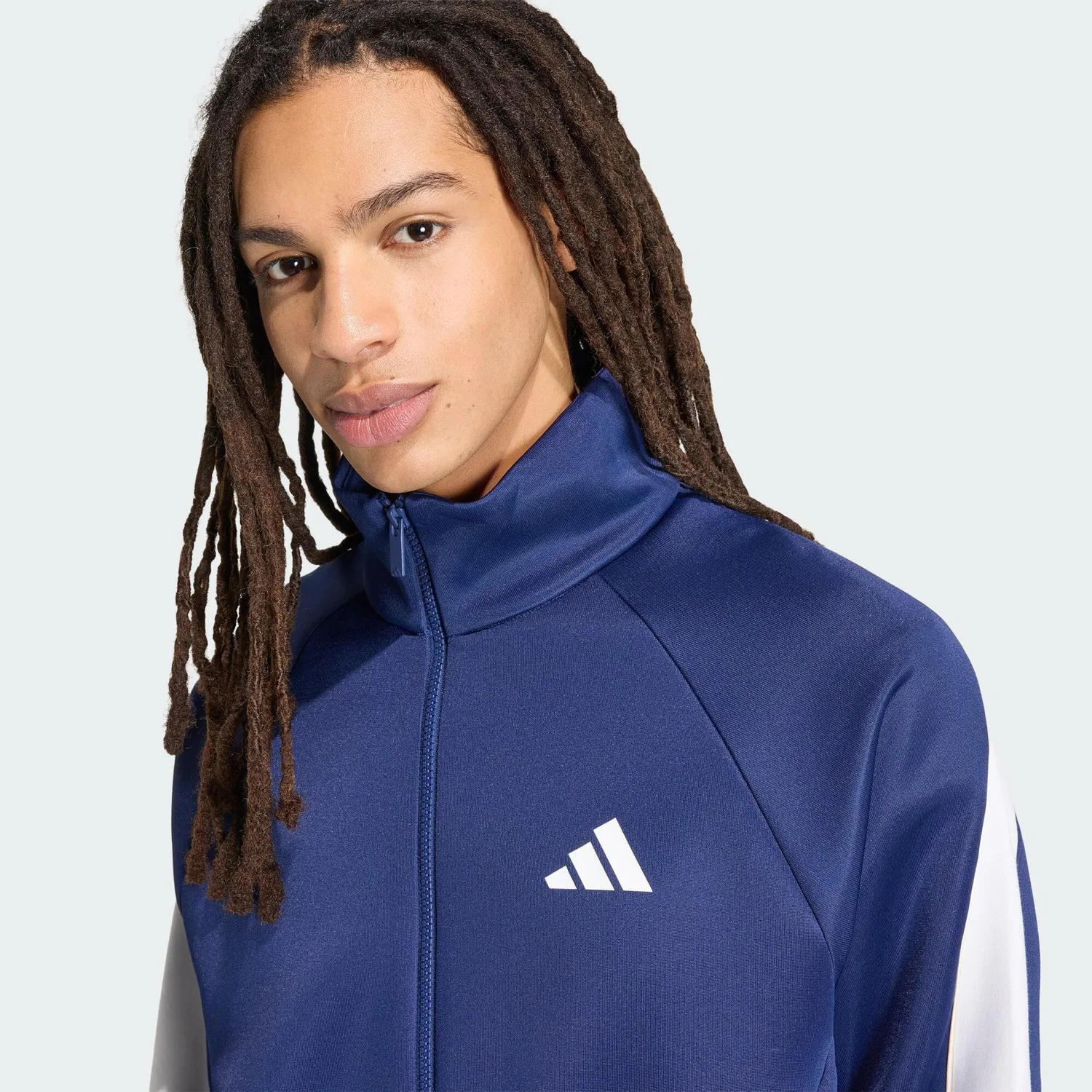 Мужская спортивная куртка с застежкой-молнией Stadium Adidas, Dark Blue — фото 4