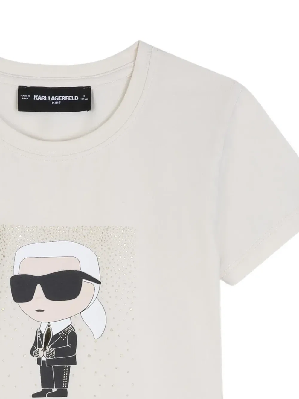 Футболка Karl Ikonik KARL LAGERFELD KIDS, бежевый — фото 3
