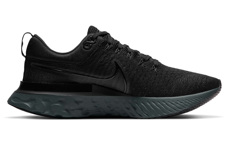 Кроссовки Nike React Infinity Run Flyknit 2, черный/серый — фото 2