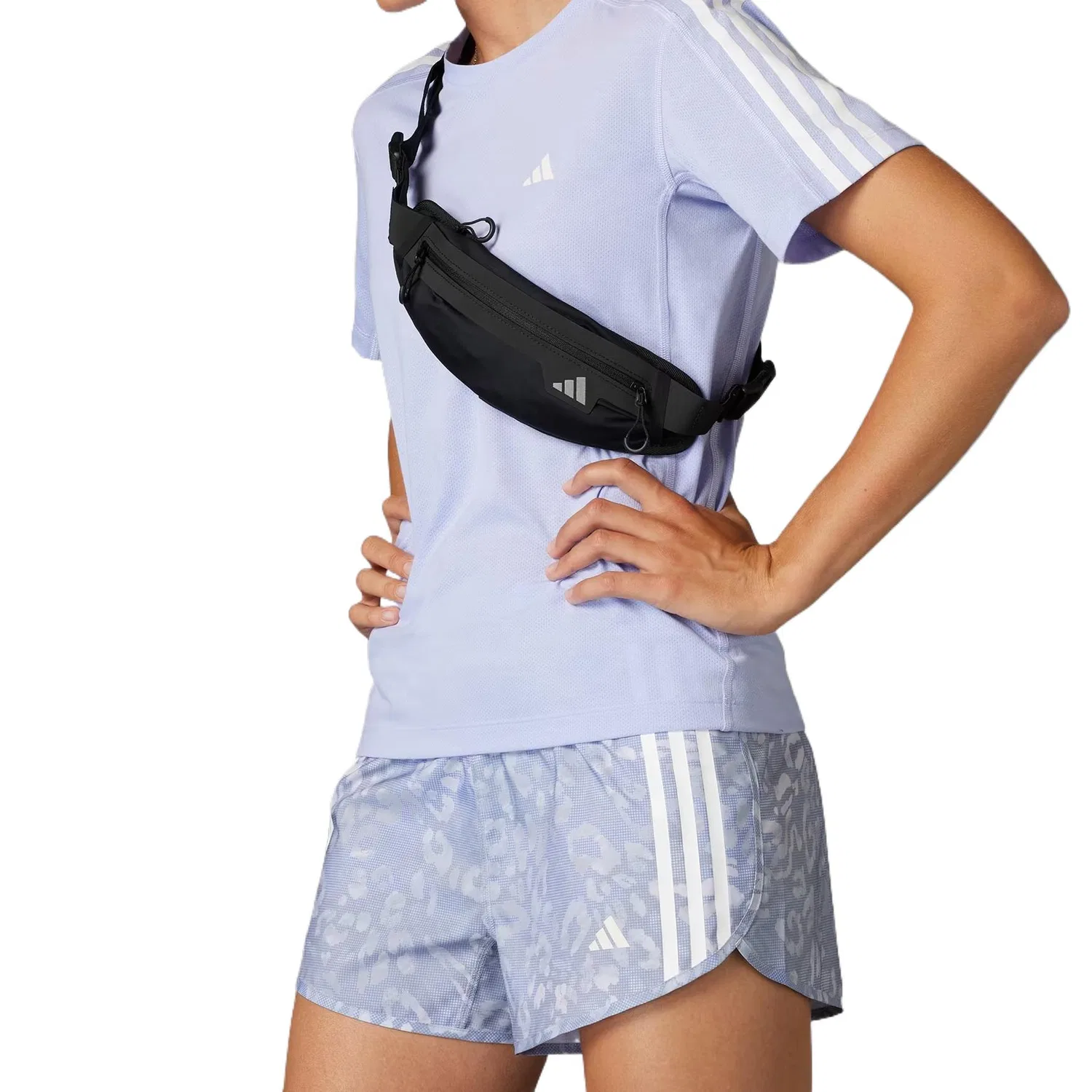 Женские шорты для бега Climacool с принтом Own The Run Adidas, Purple Tone — фото 4