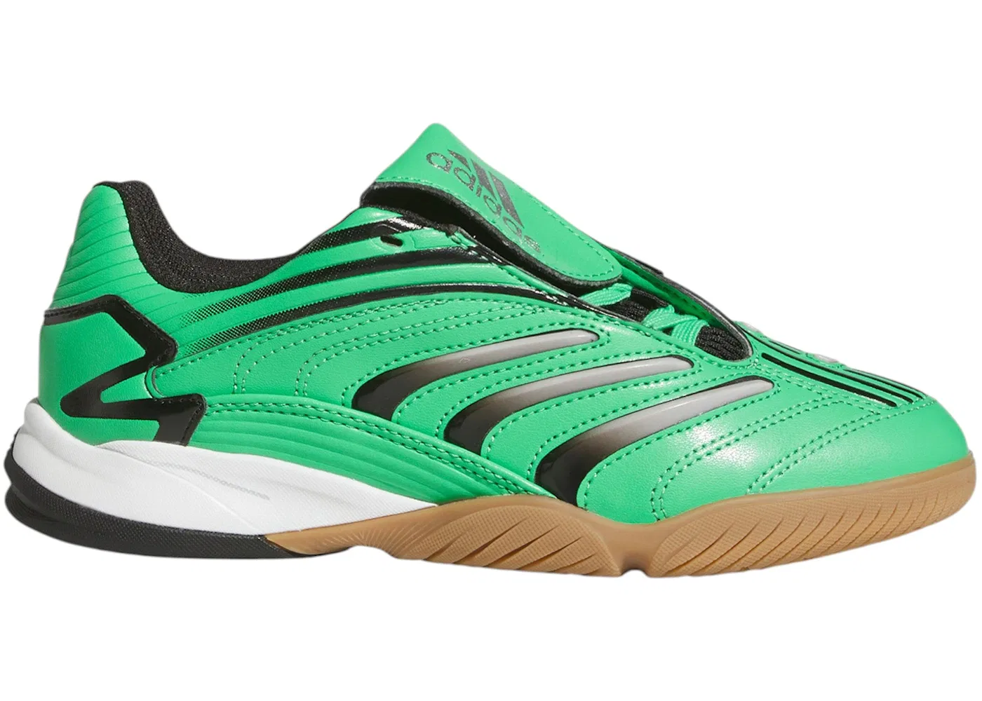 Детские кроссовки с принтом Adidas Predator Sala, Semi Screaming Green/Core Black/Gum