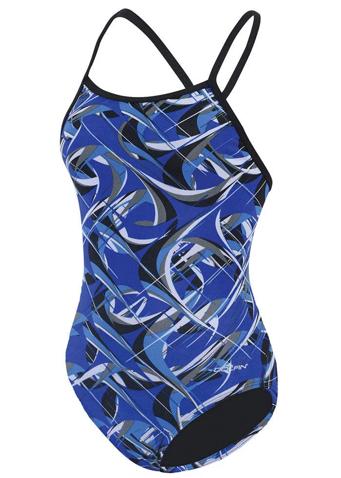 Детский купальник для девочек Reliance Predator Dolfin, Blau / Orange