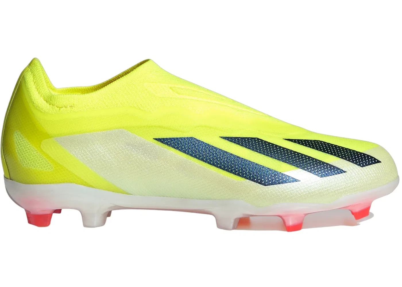 Детские бутсы для футбола без шнуровки Adidas Crazyfast Elite Laceless FG, Team Solar Yellow 2 Core Black Cloud White