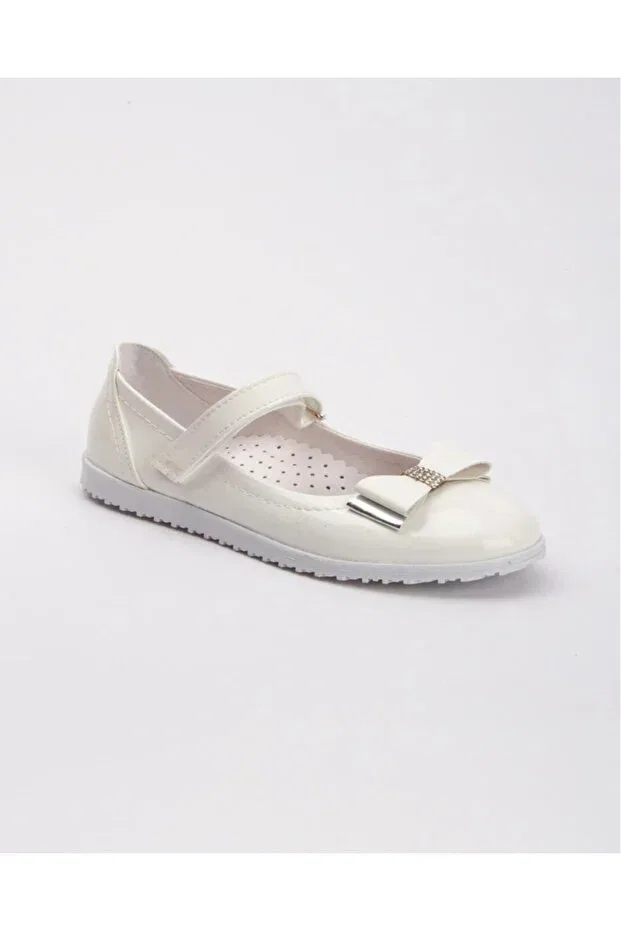 Детские балетки для девочек с принтом Non-Slip sole girl's princess dress ballet flats i - off-white Generic Brands, White — фото 2