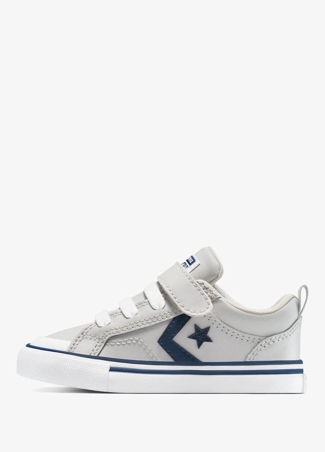 Кроссовки детские Converse Pro Blaze Strap Leather Easy On Gri, серый — фото 4