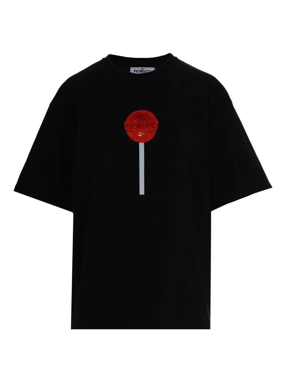 

Хлопковая футболка с принтом леденцов Fiorucci, черный