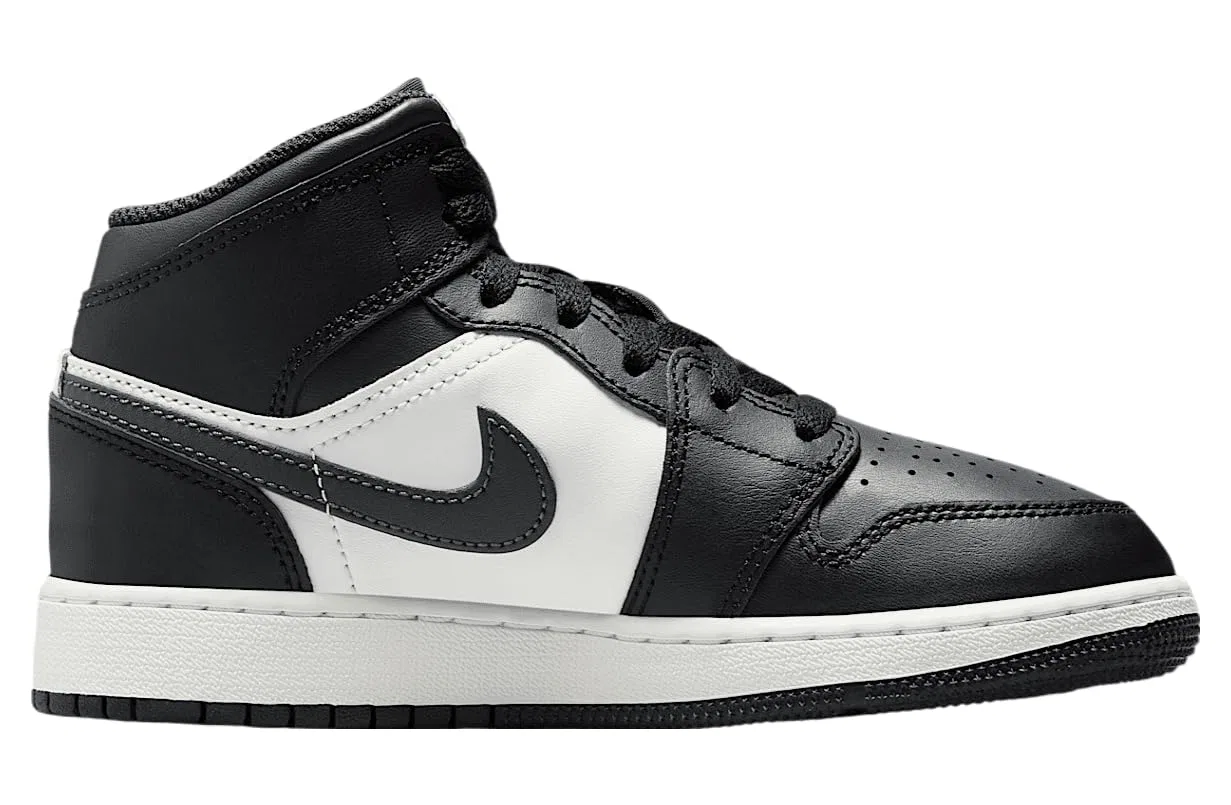 Детские кроссовки для мальчиков Air Jordan 1 Mid (Gs) NIKE, Off Noir — фото 3