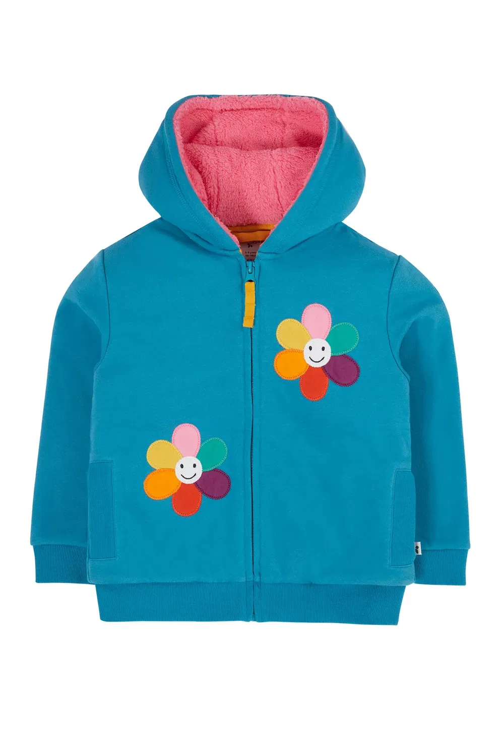 Детский флисовый худи с подкладкой Ted Frugi, Pink