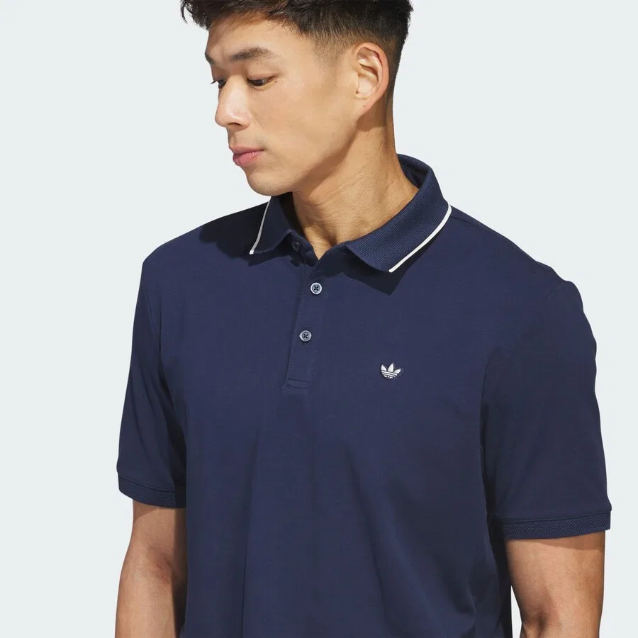 Спортивная футболка ADIDAS PERFORMANCE Performance Shirt 'Trefoil' темно-синего цвета — фото 4