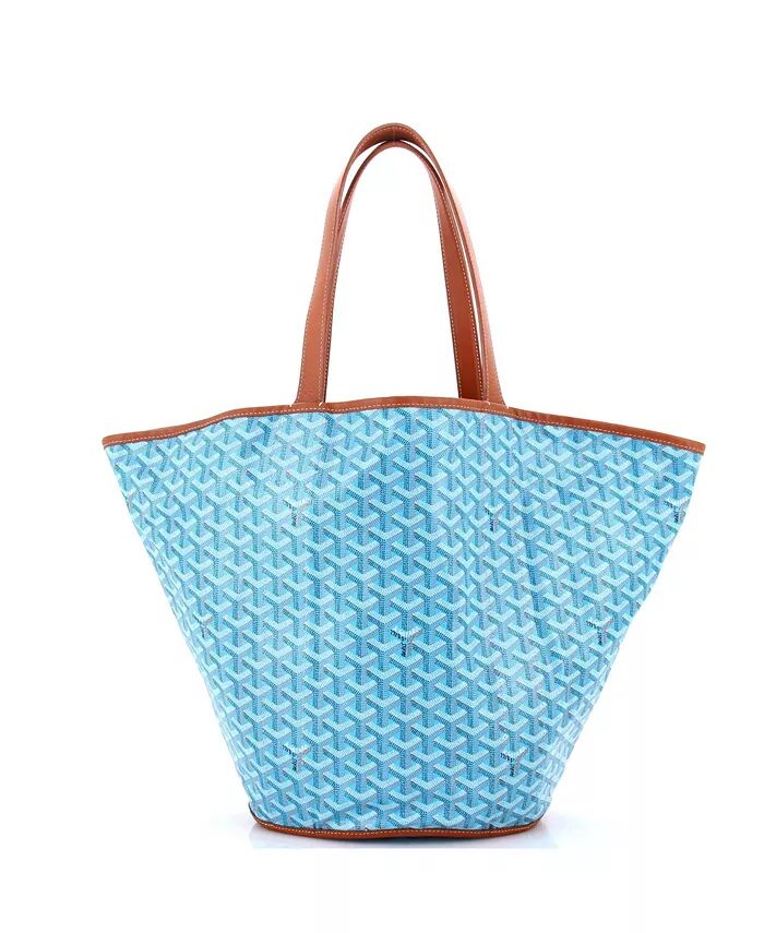 

Двусторонняя сумка-тоут Belharra из парусины с покрытием Pre-Owned Goyard, синий