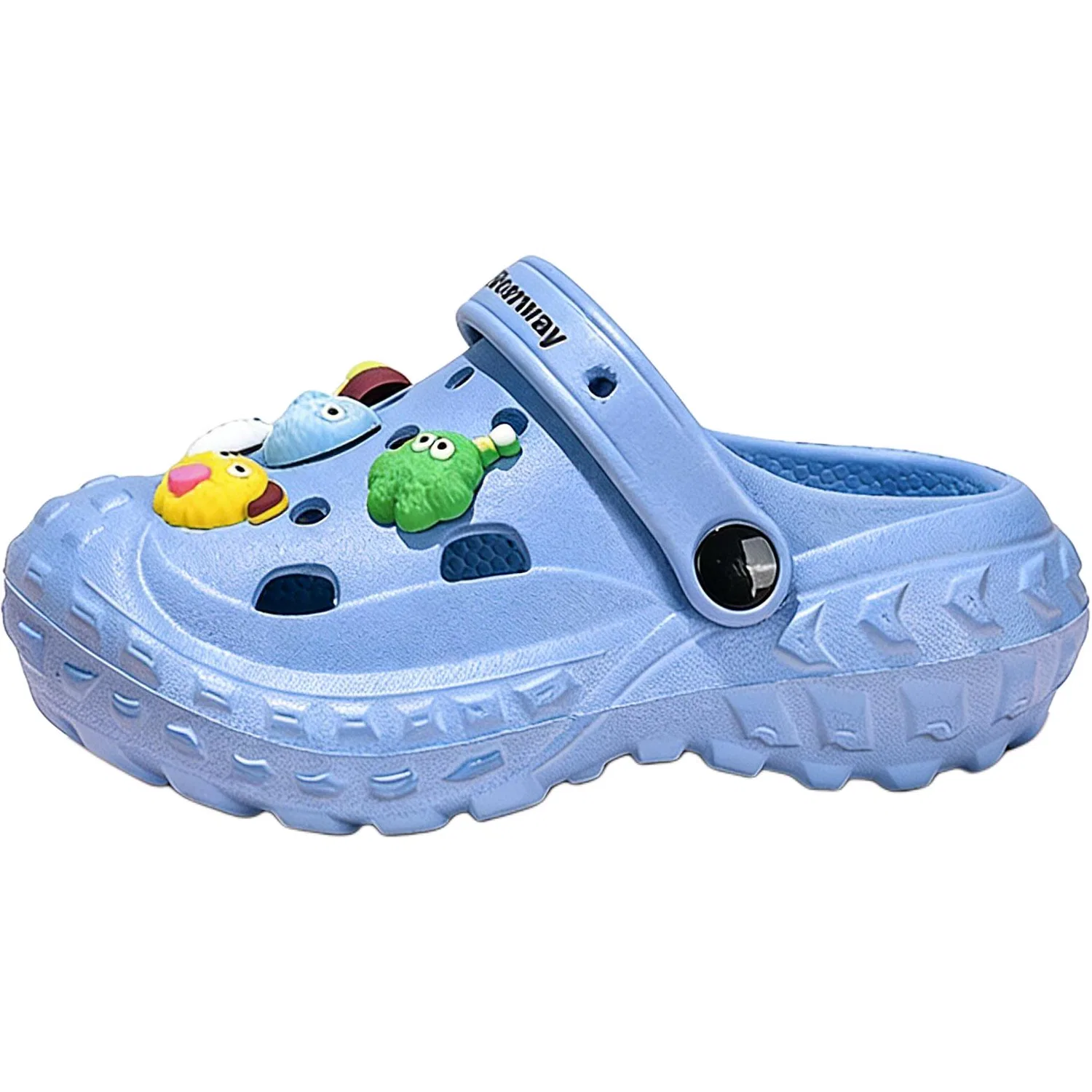 Детские шлепанцы для мальчиков с принтом DEERWAY, Light Blue