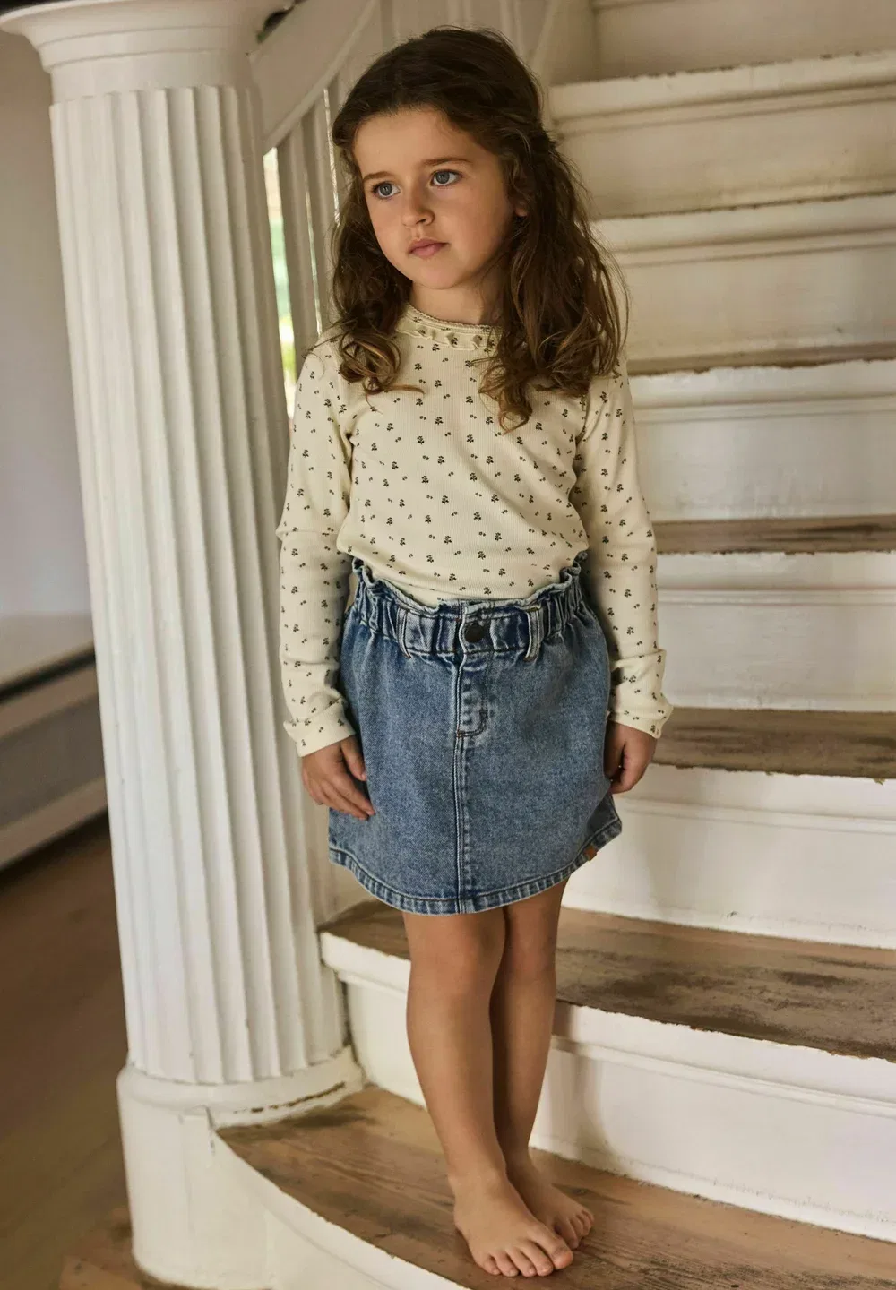 Джинсовая юбка Lil' Atelier, Medium Blue Denim — фото 2