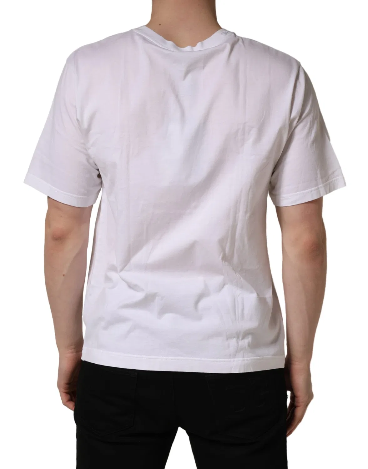 Мужская футболка с принтом с коротким рукавом White Graphic Print DG Dolce & Gabbana, White — фото 4