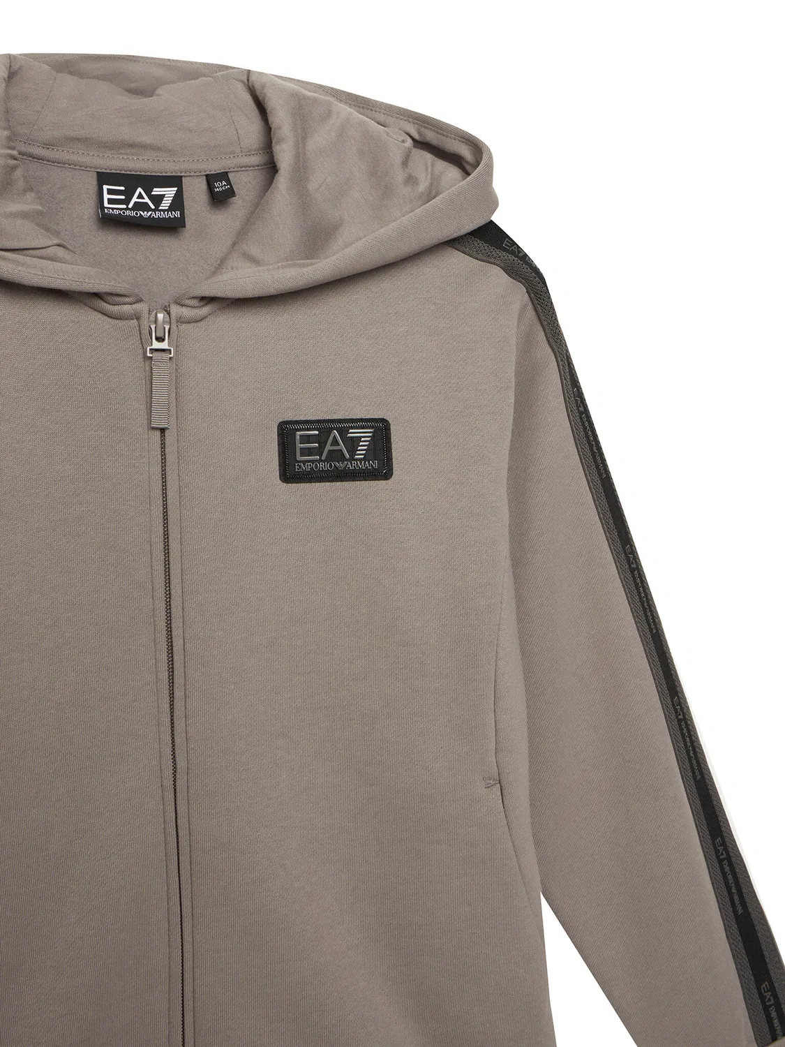 Свитшот оверсайз для мальчика Ea7 Emporio Armani, серый — фото 3
