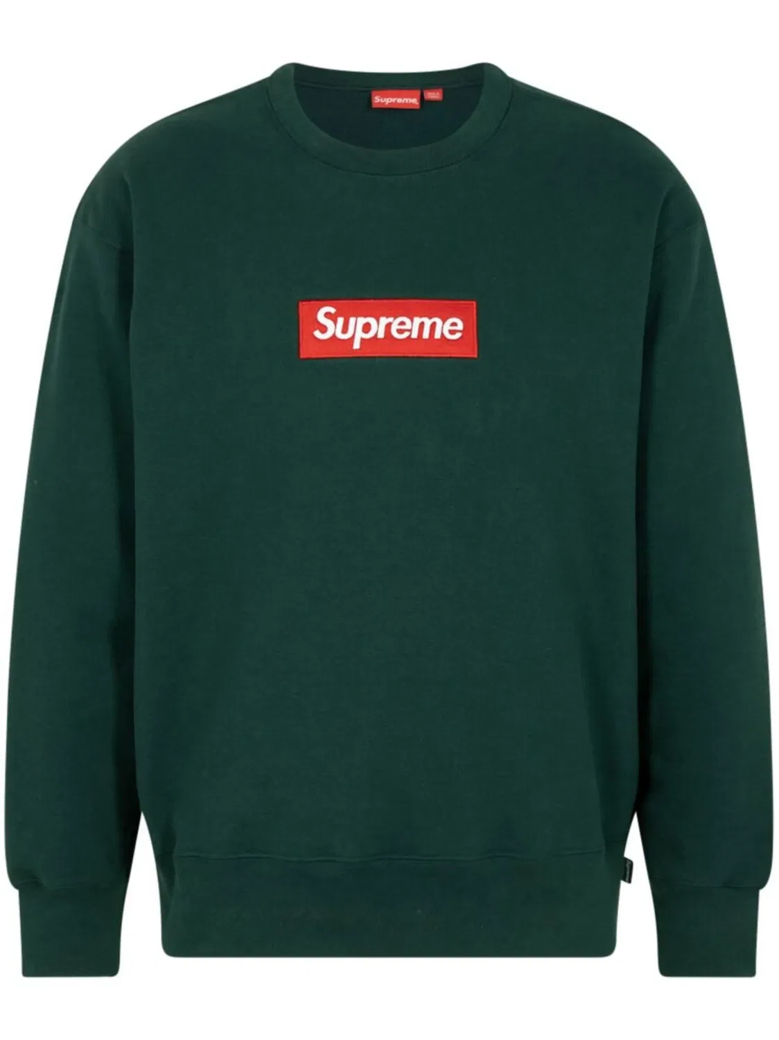 Свитшот с логотипом Supreme, зеленый