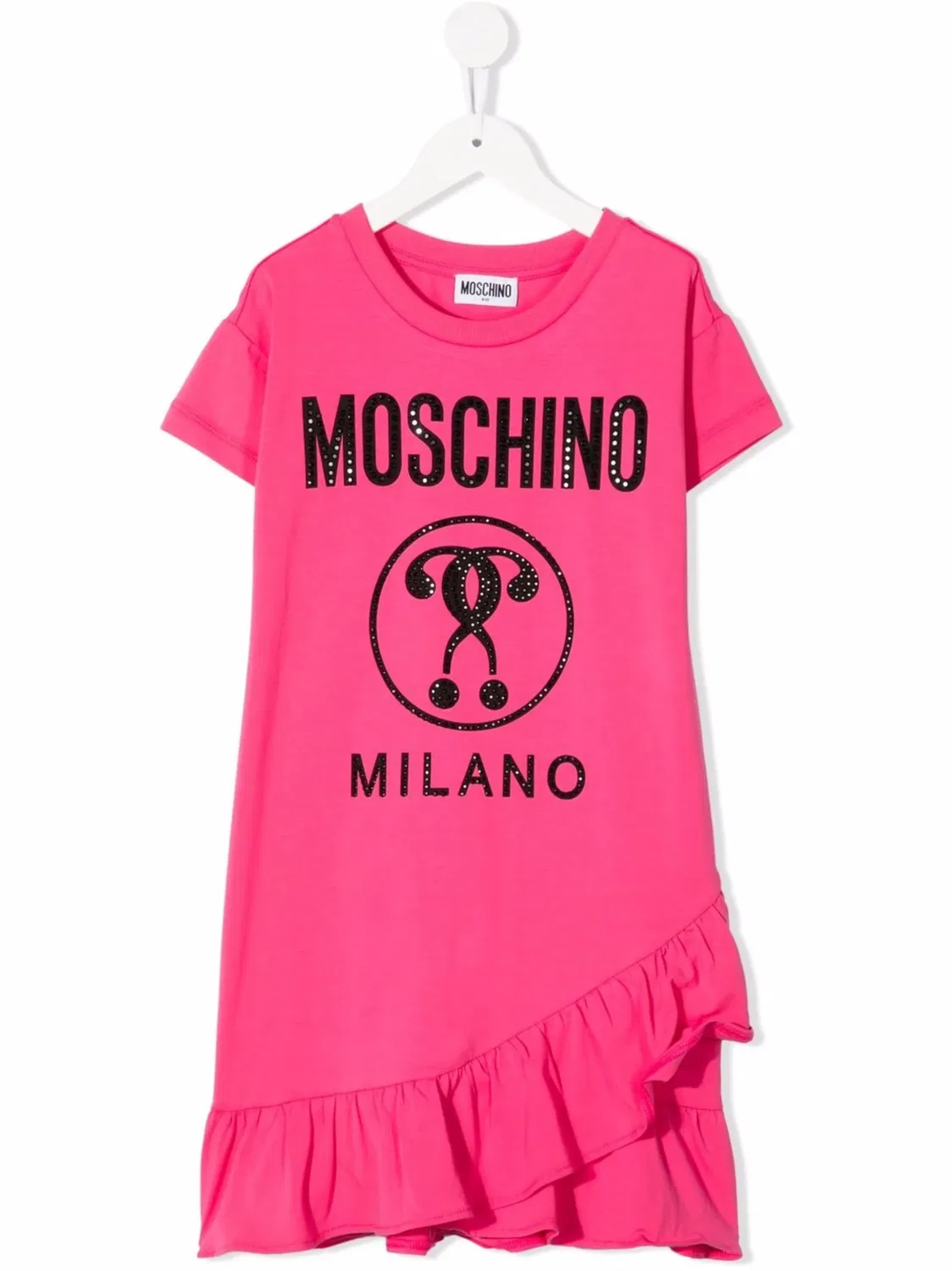 Платье‑футболка с логотипом Moschino, розовый
