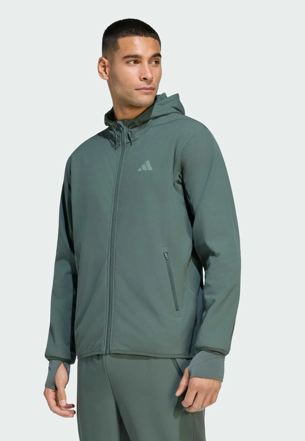 Куртка-Толстовка D4T climawarm на молнии - толстовка на молнии Adidas Performance, Legend Ivy