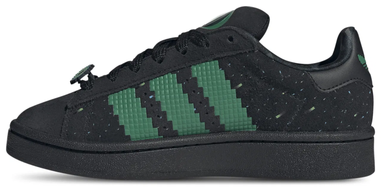 Кроссовки для мальчиков Adidas Originals x Minecraft Campus 00s, цвет Semi Court Green/Semi Solar Green/Core Black — фото 2