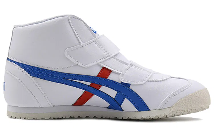 Детские кеды Onitsuka Tiger Mexico Mid Runner с липучкой, Белый — фото 3
