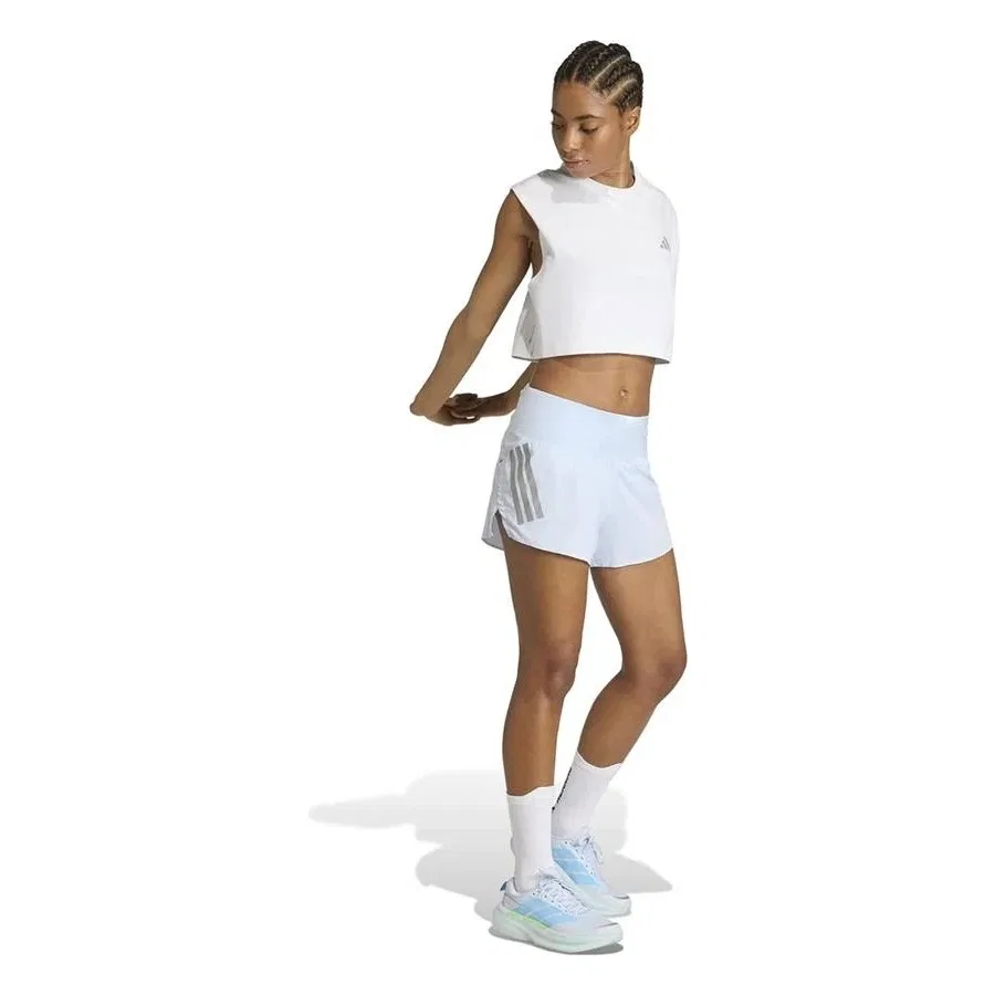 Шорты спортивные с принтом adidas ADI365/// Sho W, Синий — фото 4