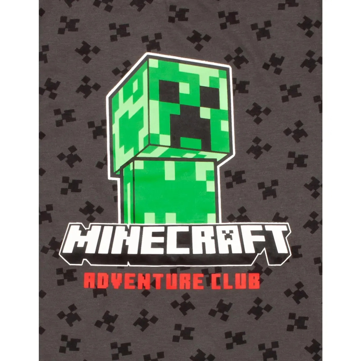 Детская футболка с принтом Creeper Minecraft, Grey — фото 4
