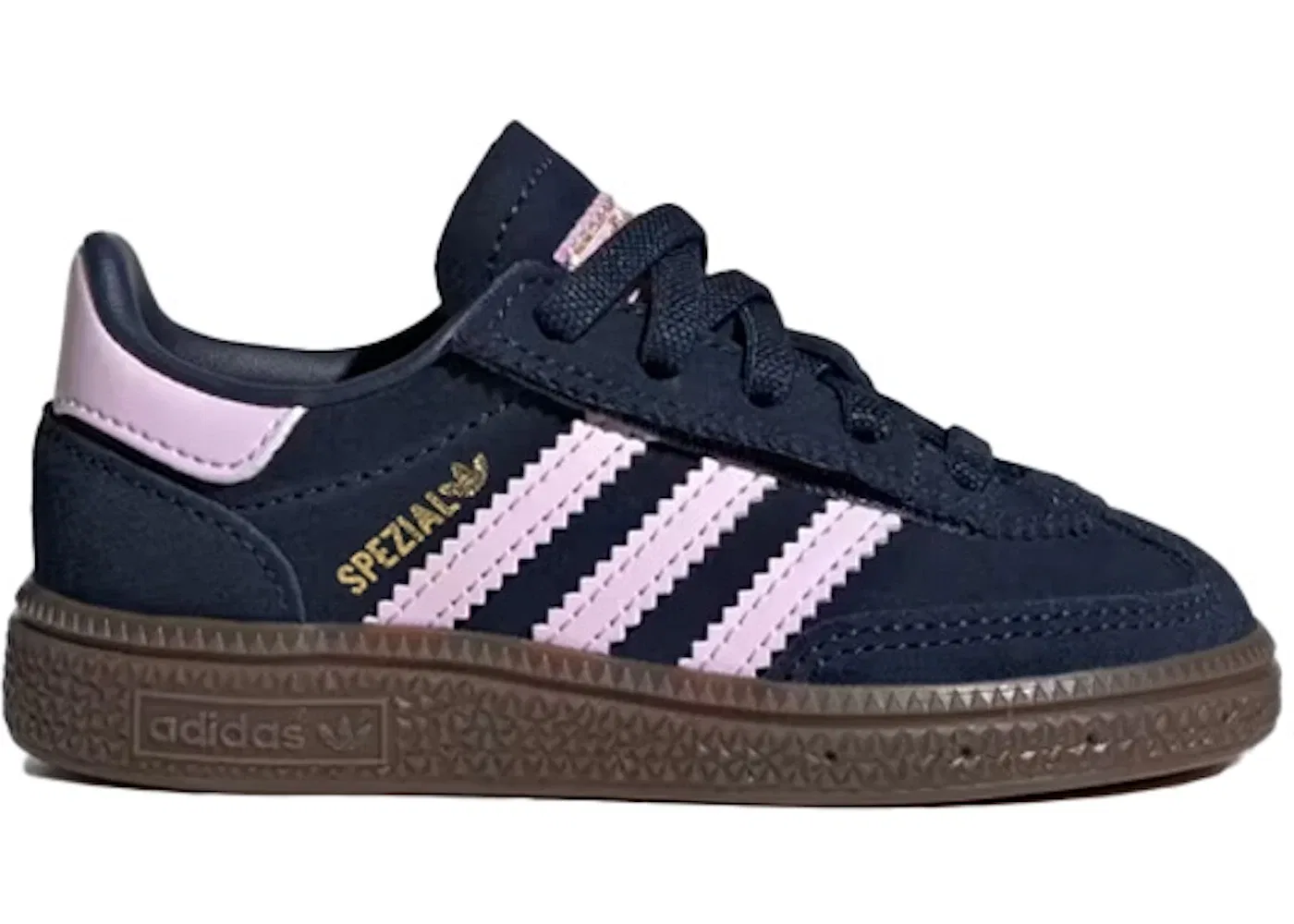 Детские кроссовки с эластичной шнуровкой Adidas Handball Spezial Elastic, Night Indigo/Orchid Fusion/Gum