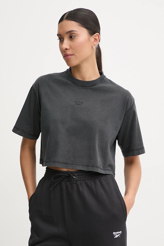 

Хлопковая футболка Reebok Classic, черный