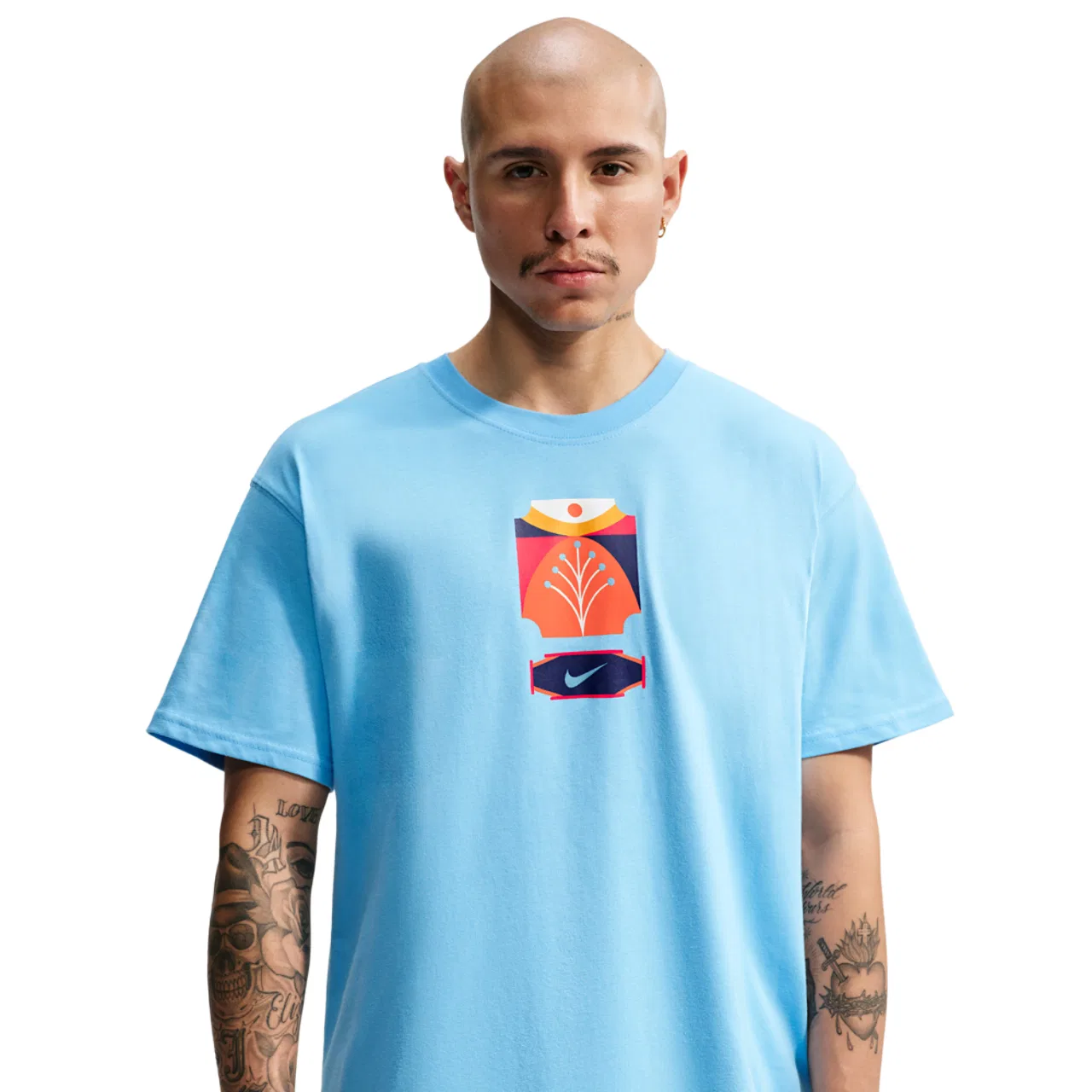 Мужская футболка с принтом Nike NSW LSE Palm Camo, Nike, Football Blue
