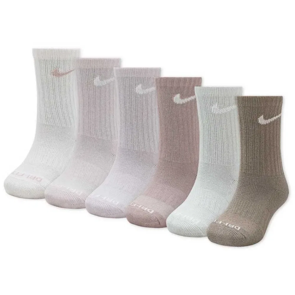 Носки спортивные Nike Dri-Fit Performance Basic Crew 6 пар Nike, мультиколор