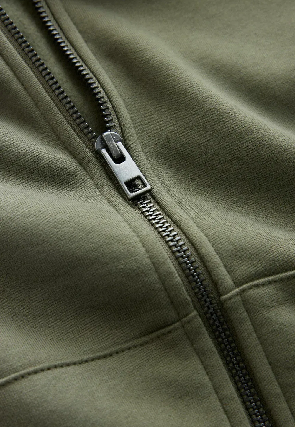 Худи - стандартный крой - толстовка на молнии Next, Khaki — фото 4