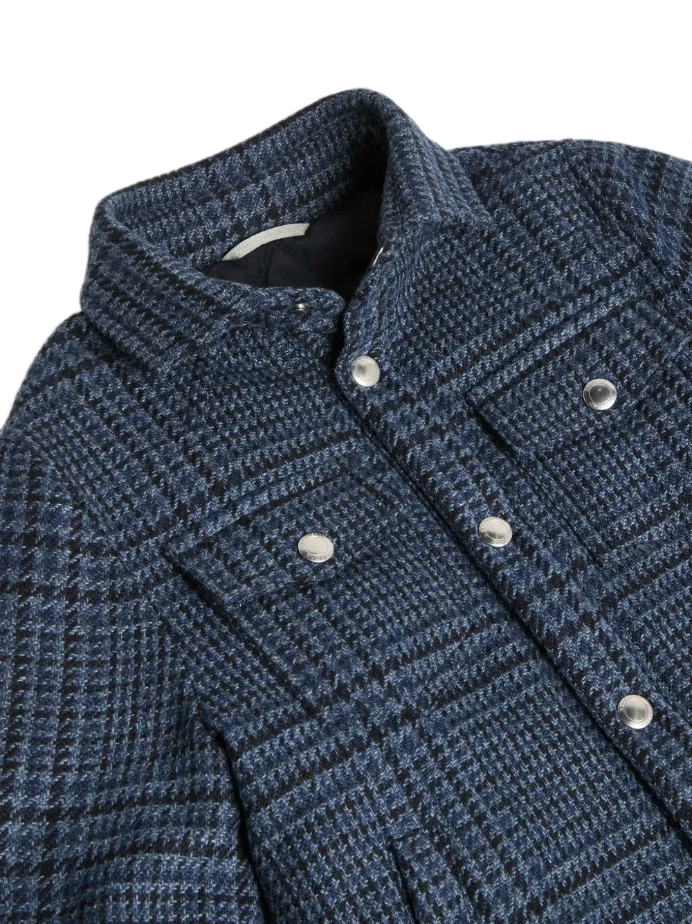 Кашемировая куртка "Принц Уэльский" Brunello Cucinelli Kids, синий — фото 3