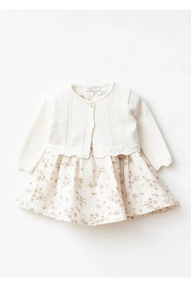 Детский кардиган с длинным рукавом Babymio, Ecru