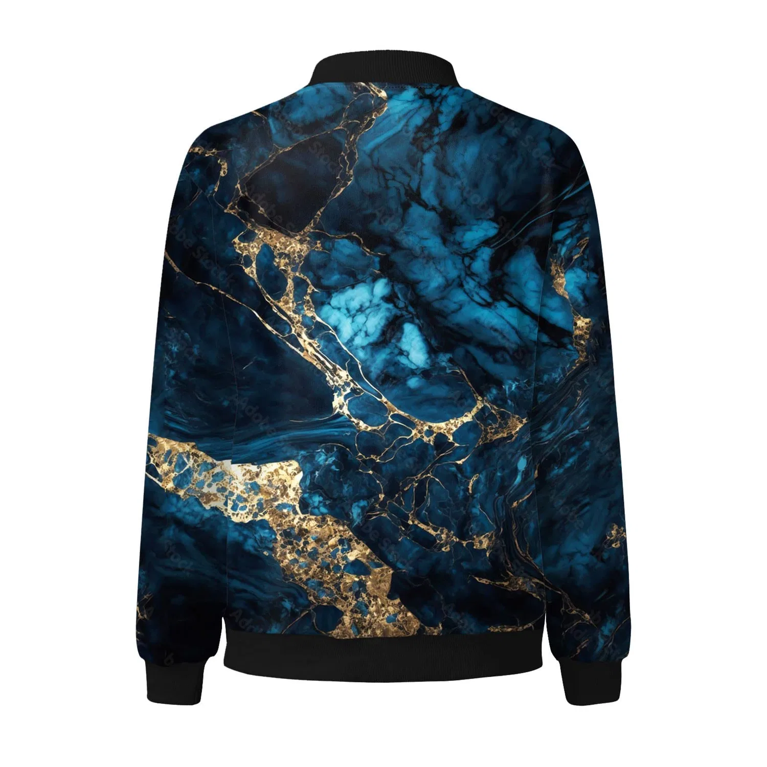 Женская куртка с цветочным принтом и коротким рукавом, Blu Scuro — фото 4