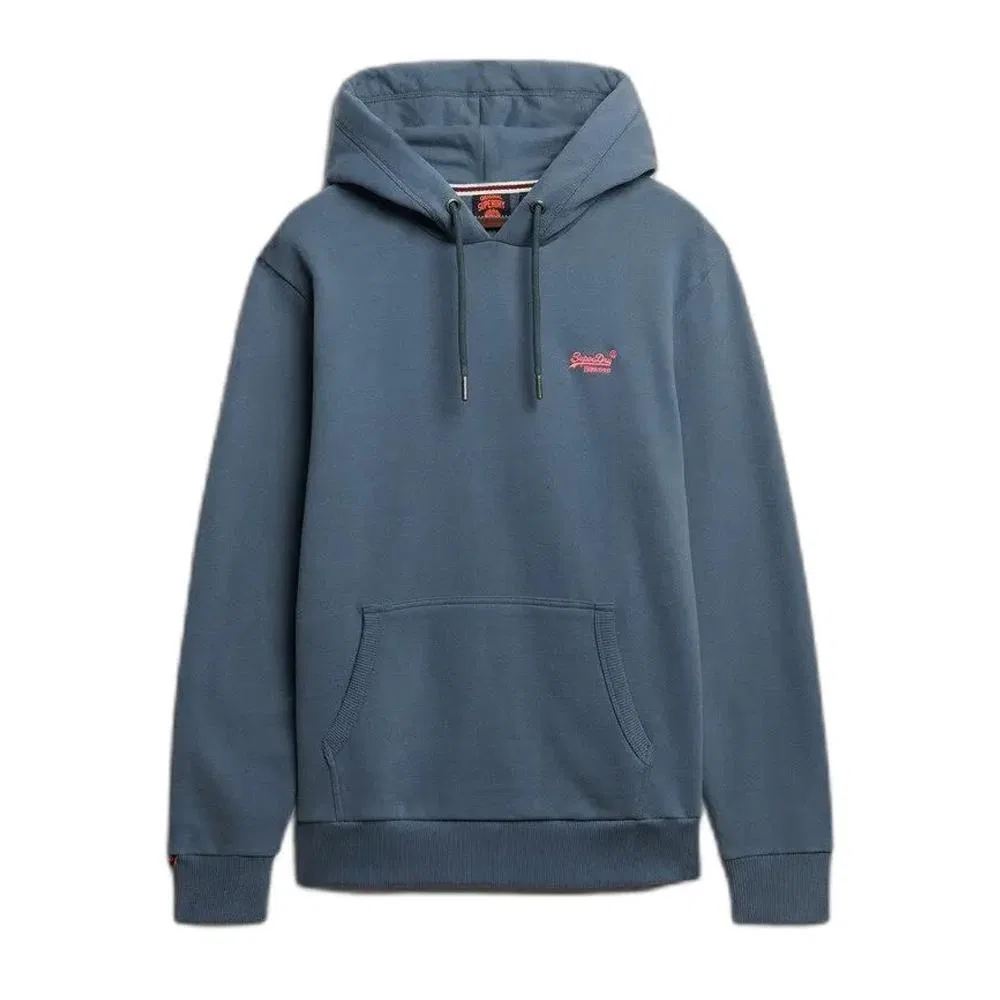 Мужской свитшот с капюшоном Essential Superdry, Grau / Rosa