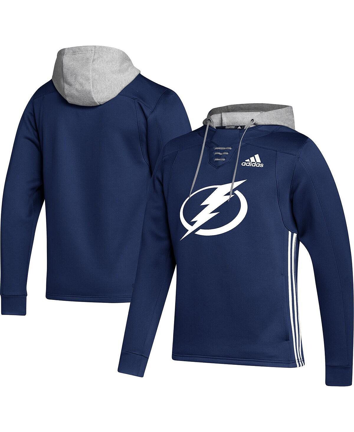 

Мужская синяя толстовка с капюшоном tampa bay lightning skate lace primeblue team adidas, синий