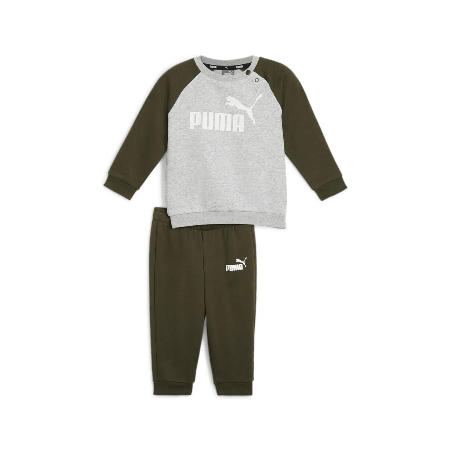 Детский спортивный костюм Puma Minicats ESS Raglan Jogger, Olivgrun